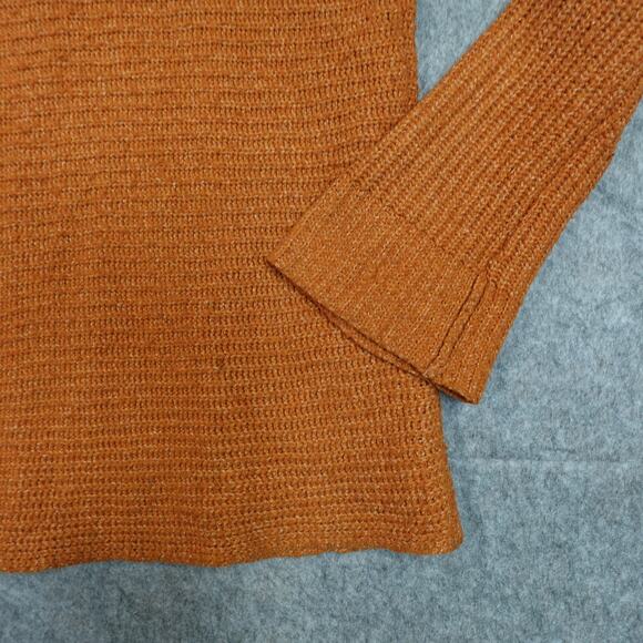 Anthropologie Sweater Womens Extra Small Pilcro Turtleneck Chunky Burnt Orange - Picture 2 of 11